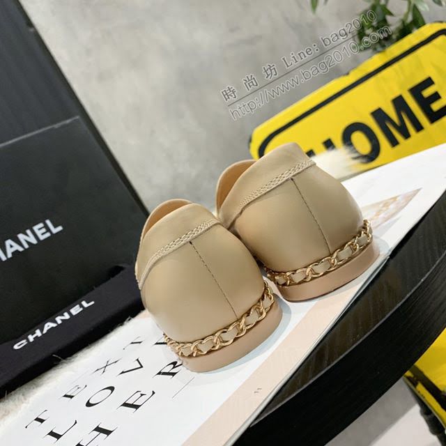 Chanel女鞋 香奈兒羊皮鞋 2020早春新款單鞋  naq1013